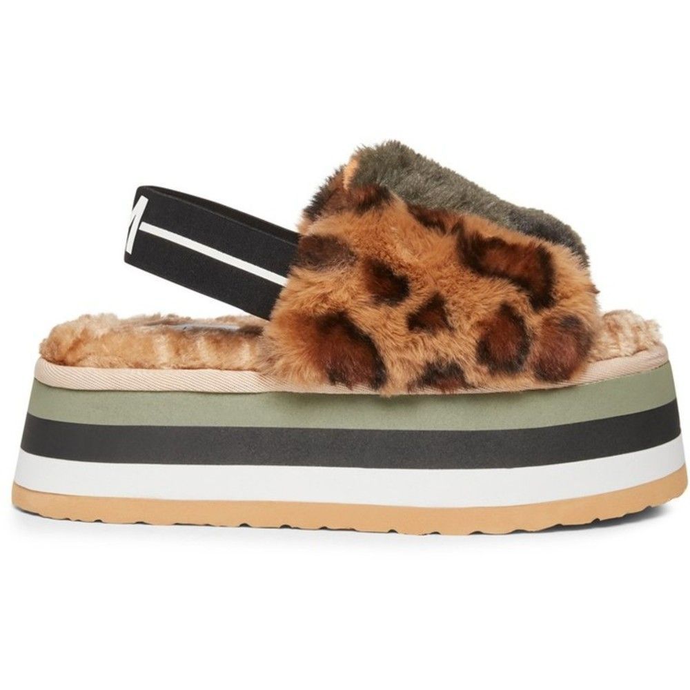 Madden Womens Alvaro Leopard Sandals
